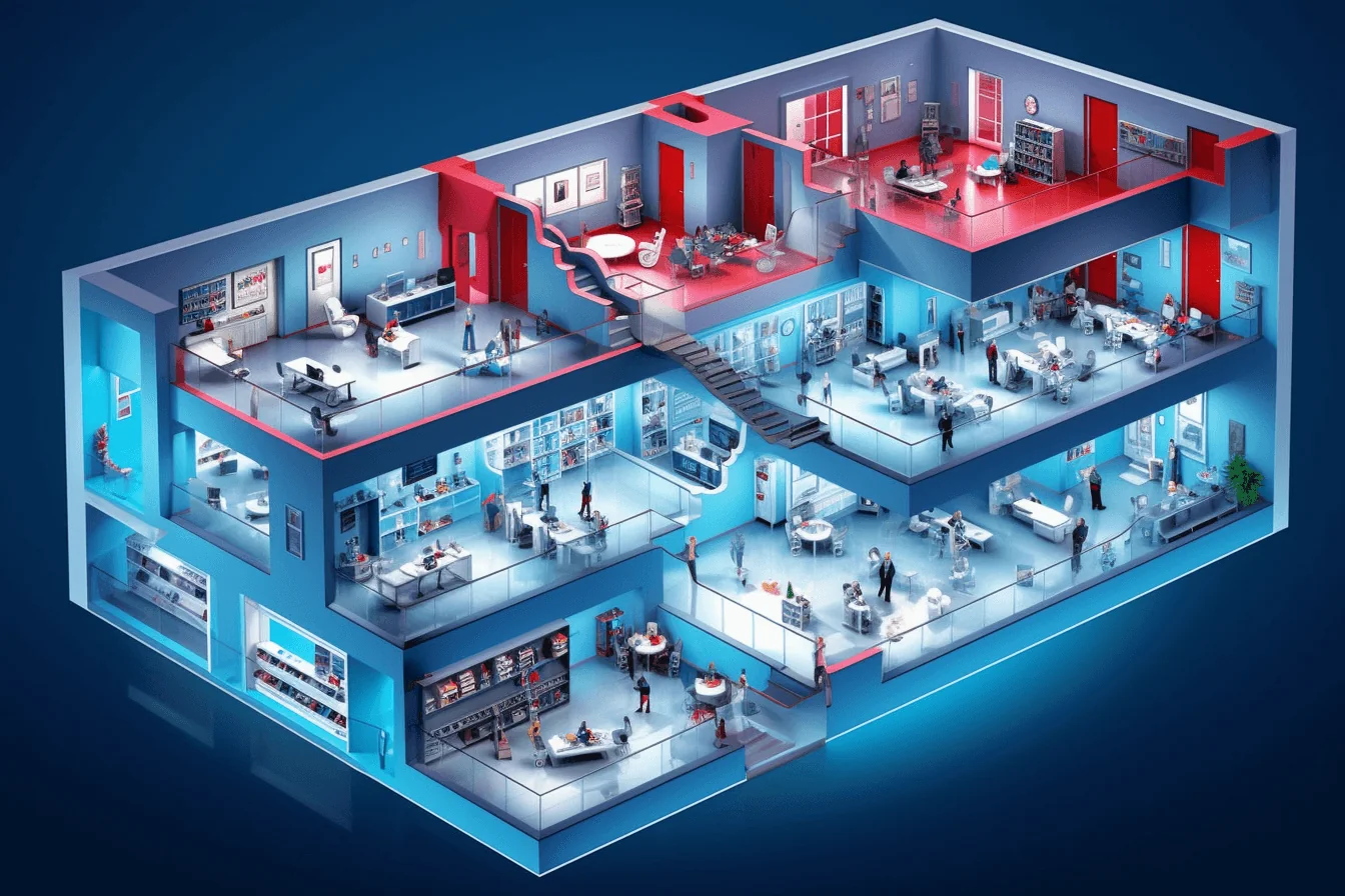Smart university room schematics with template reusability concept